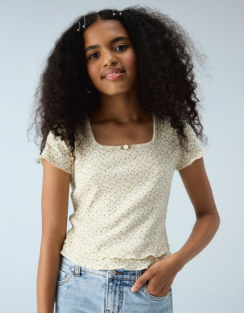 RSQ Girls Ditzy Double Layer Tee Primary Image