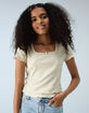 RSQ Girls Ditzy Double Layer Tee image number 1