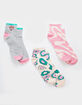 FULL TILT 3 Pack Psychedelic Womens Socks image number 1