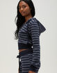 TILLYS Womens Stripe Zip-Up Hoodie image number 3