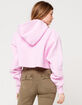 CHAMPION Reverse Weave Womens Pink Crop Hoodie image number 3