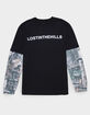 LOST IN THE HILLS Mens Long Sleeve 2fer Tee image number 2