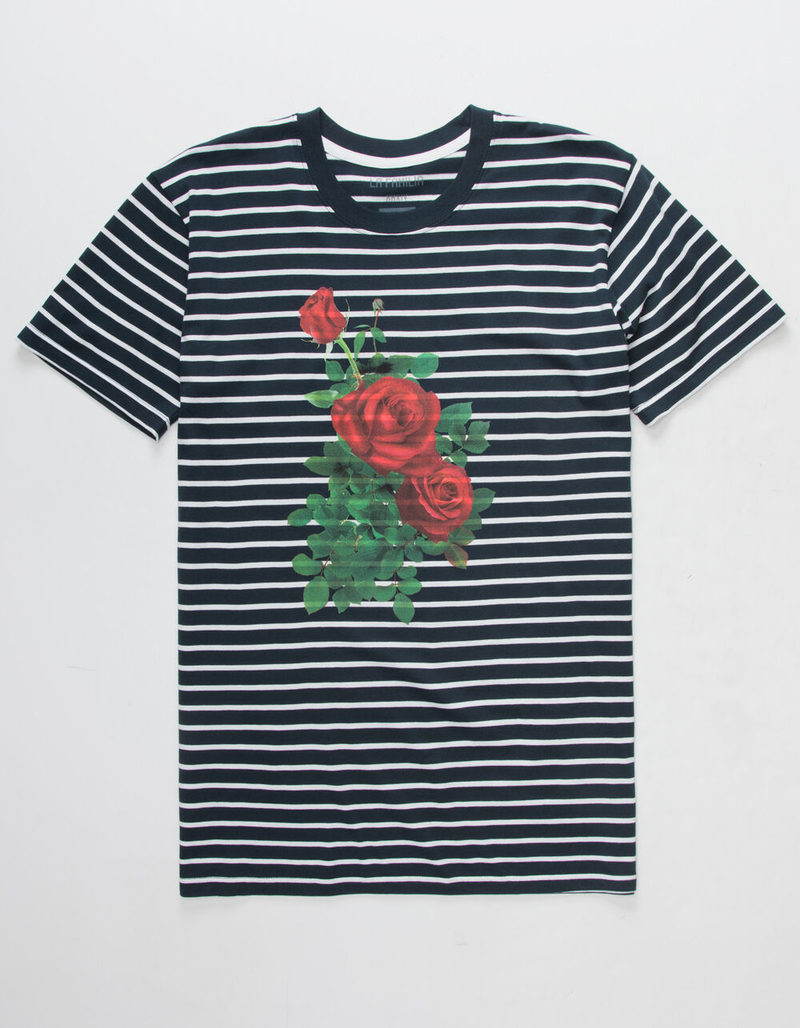 LA FAMILIA Transparent Rose Mens T-Shirt image number 0