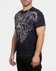 AFFLICTION Darkness Falls Mens Tee image number 3