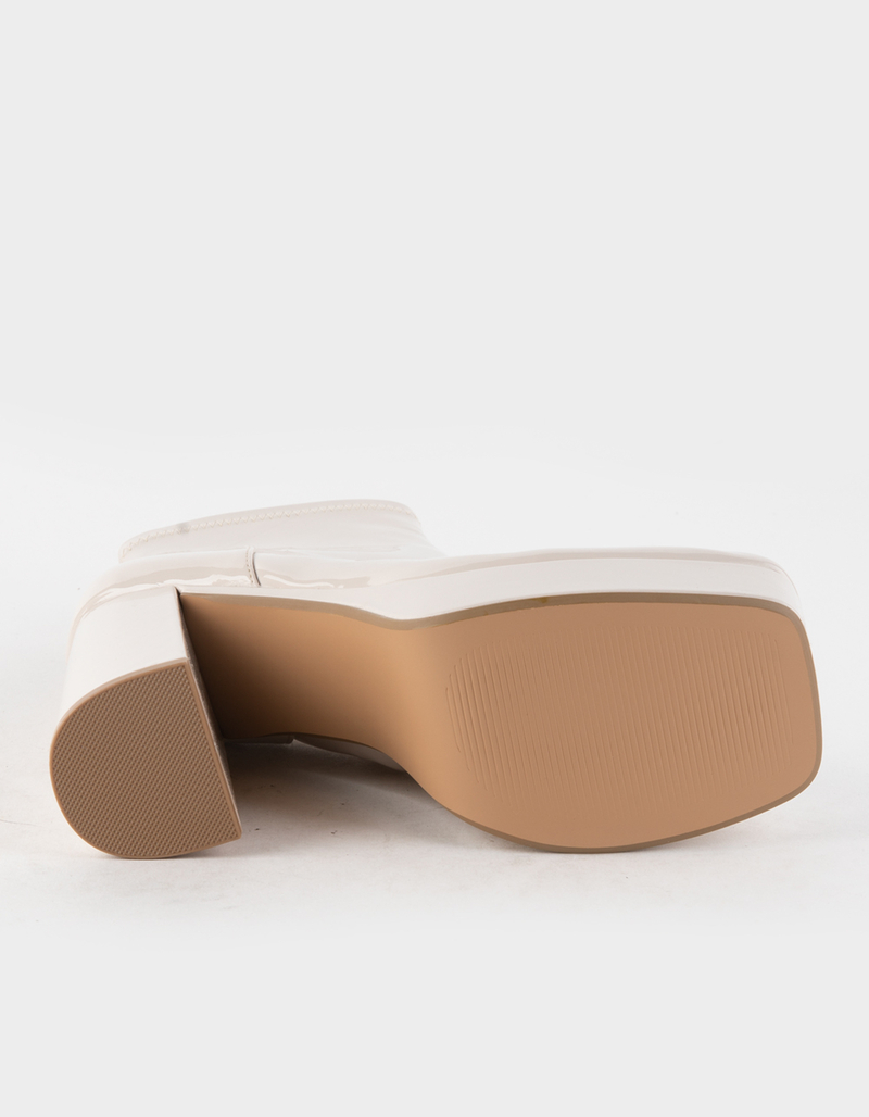 STEVE MADDEN Bianca Patent Platform Womens Boots image number 2