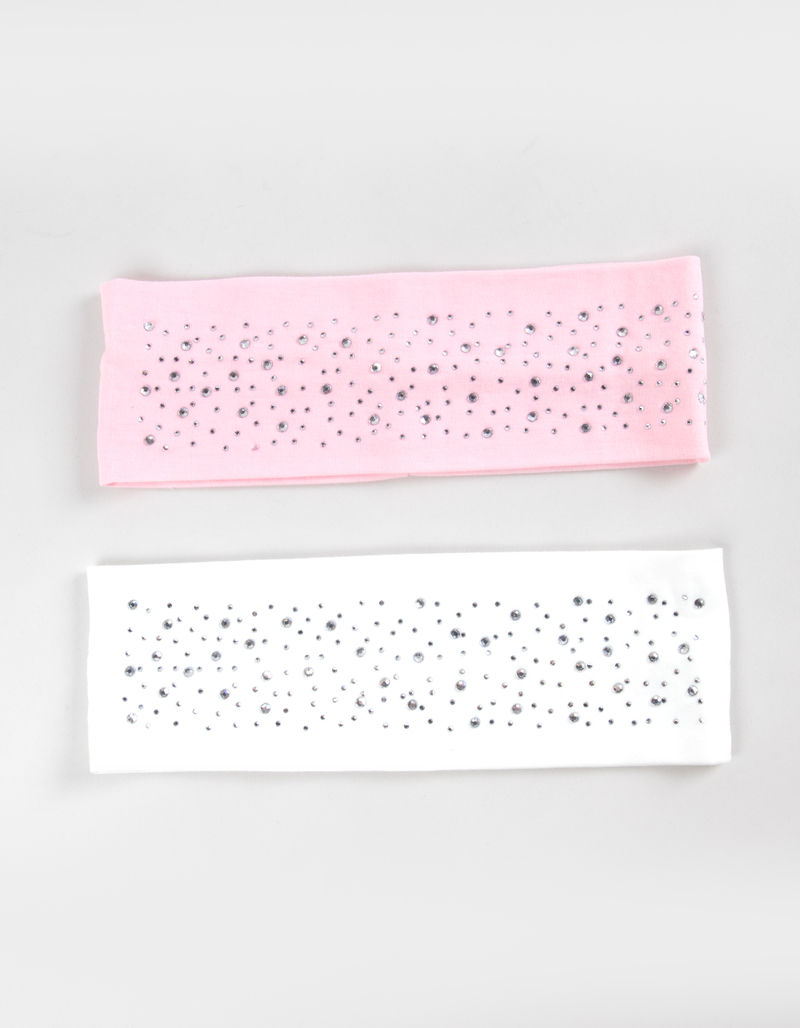 FULL TILT 2 Pack Rhinestone Headbands image number 0