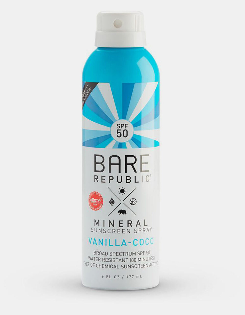 BARE REPUBLIC SPF 50 Vanilla Coco Sport Sunscreen Spray image number 0