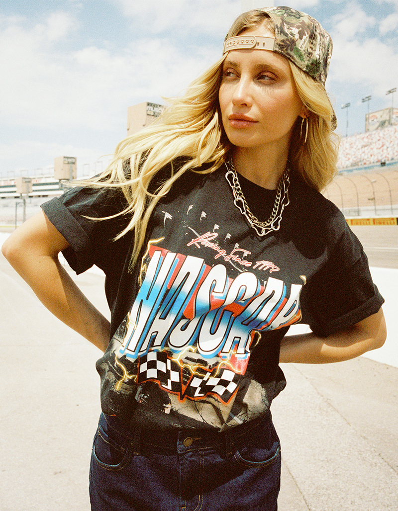 TILLYS x NASCAR Racing Flag Mens Boxy Tee image number 3