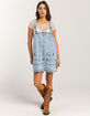 FREE PEOPLE Overall Smock Womens Mini Dress image number 2