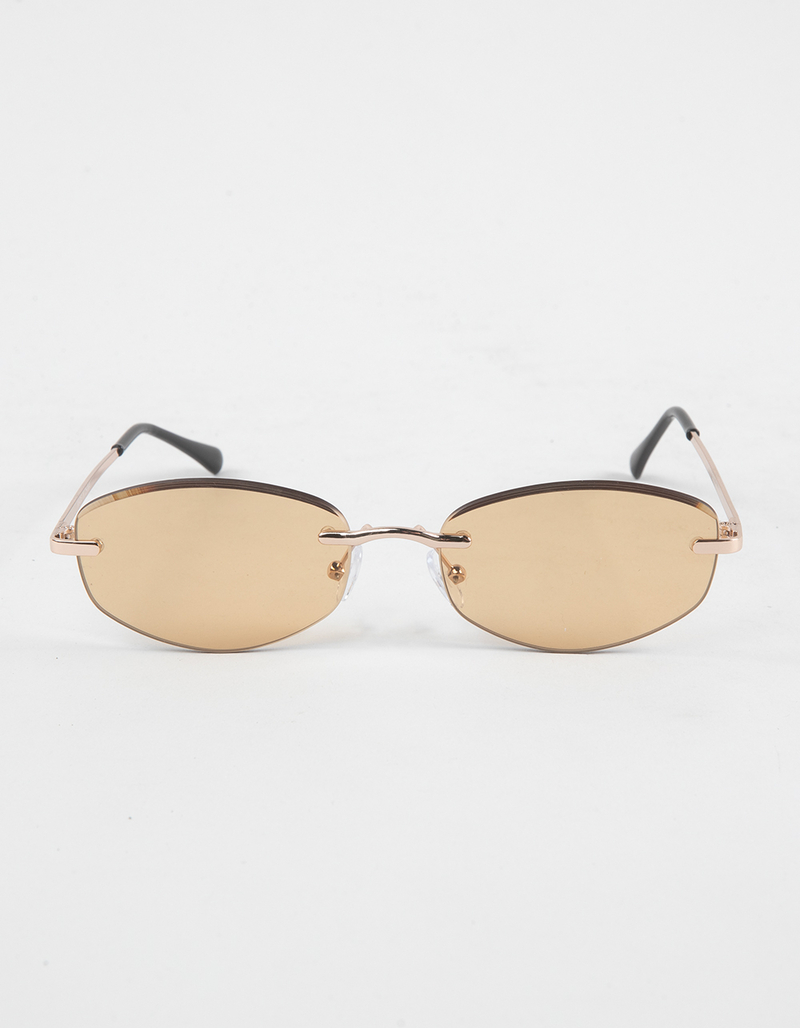 RSQ Rimless Metal Sunglasses image number 1