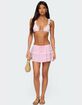 EDIKTED Embroidered Cotton Ruffle Mini Skirt image number 2