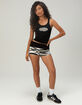 VON DUTCH Zebra Womens Low Rise Micro Shorts image number 1