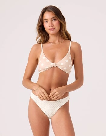 ROXY Puka Dots Scoop Moderate Bikini Bottoms Primary Image