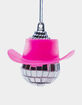 Hanging Cowboy Disco Ball Car Ornament image number 4