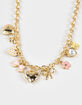 FULL TILT Bow/Heart/Rose Charm Necklace image number 2