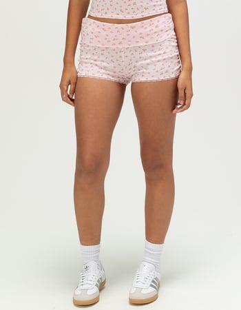 FULL TILT Womens Fold Over Shorts Alternative Image