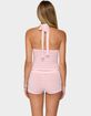 EDIKTED Lovina Textured Striped Halter Top image number 2