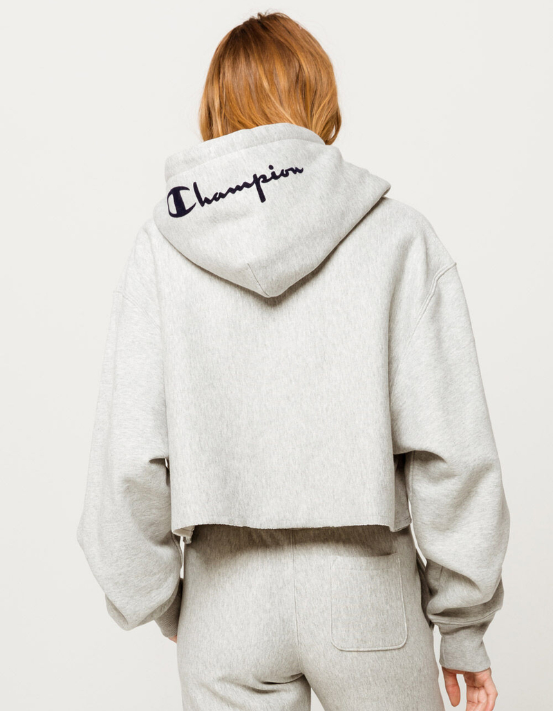 CHAMPION Reverse Weave Womens Cropped Hoodie image number 2