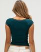 TILLYS Lace Trim Womens Tee image number 4