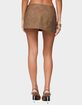 EDIKTED Karly Faux Leather Mini Skort image number 3