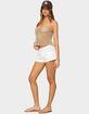 EDIKTED Hollis Linen Look Shorts image number 3