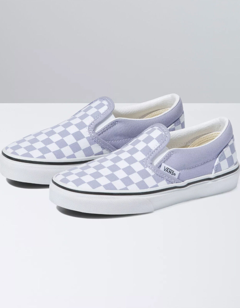VANS Checkerboard Girls Classic Slip-on Shoes image number 0