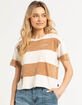 FIVESTAR GENERAL CO. Stripe Crop Womens Tee image number 1