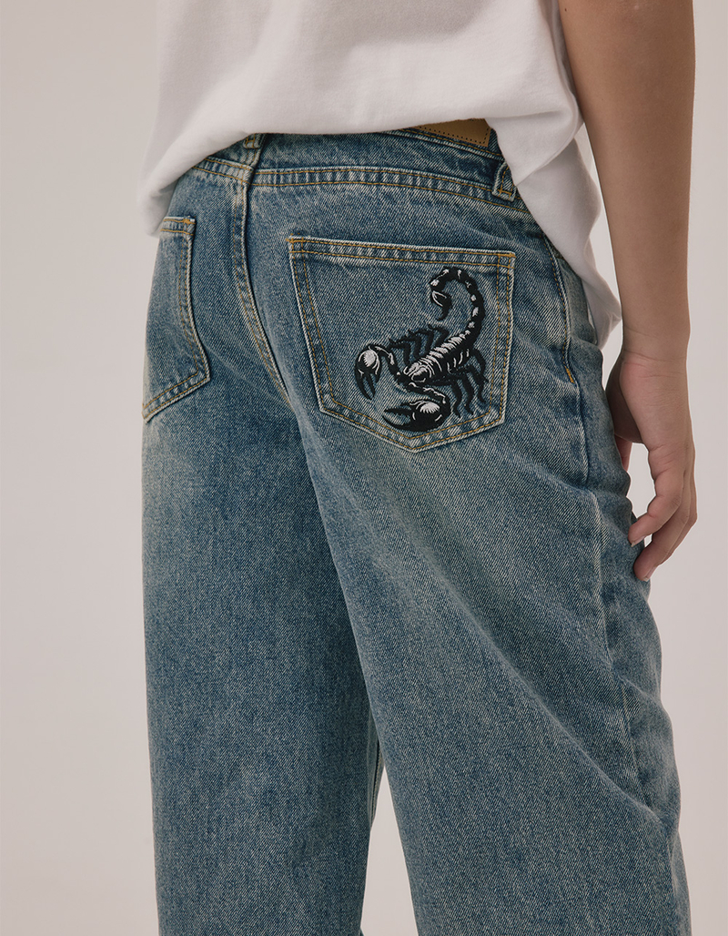 RSQ Boys Embroidered Extra Baggy Jeans image number 1