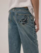 RSQ Boys Embroidered Extra Baggy Jeans image number 2