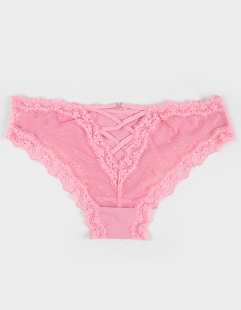FULL TILT Polka Dot Lace Trim Bikini Panties Alternative Image