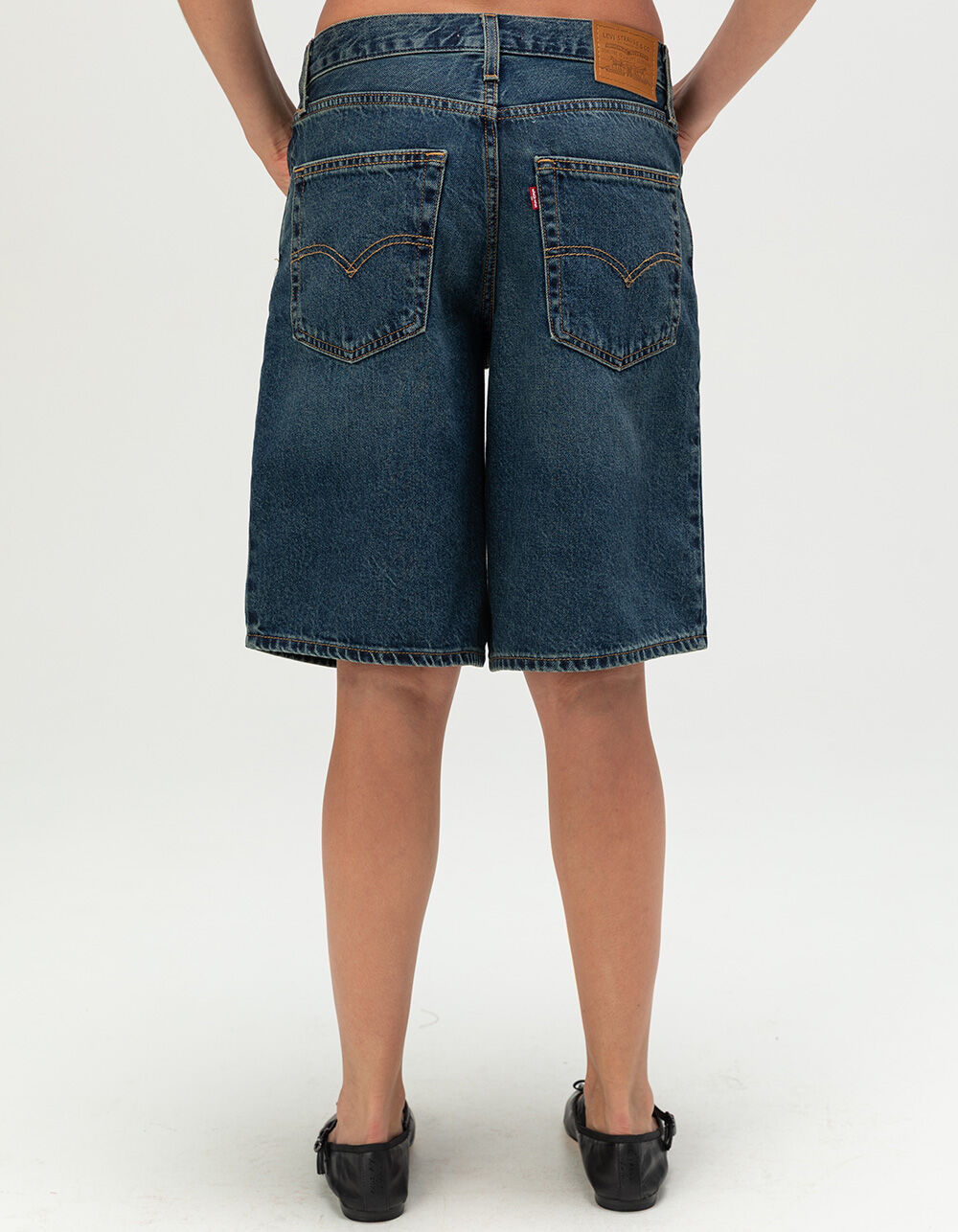 LEVI'S Premium Baggy Dad Jorts - Hinged Heart - DARK INDIGO | Tillys
