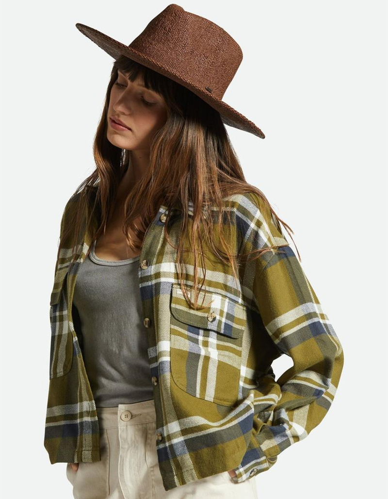 BRIXTON Cohen Womens Straw Cowboy Hat image number 4