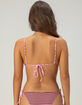 DAMSEL Polka Dot/Stripe Reversible Triangle Bikini Top image number 3