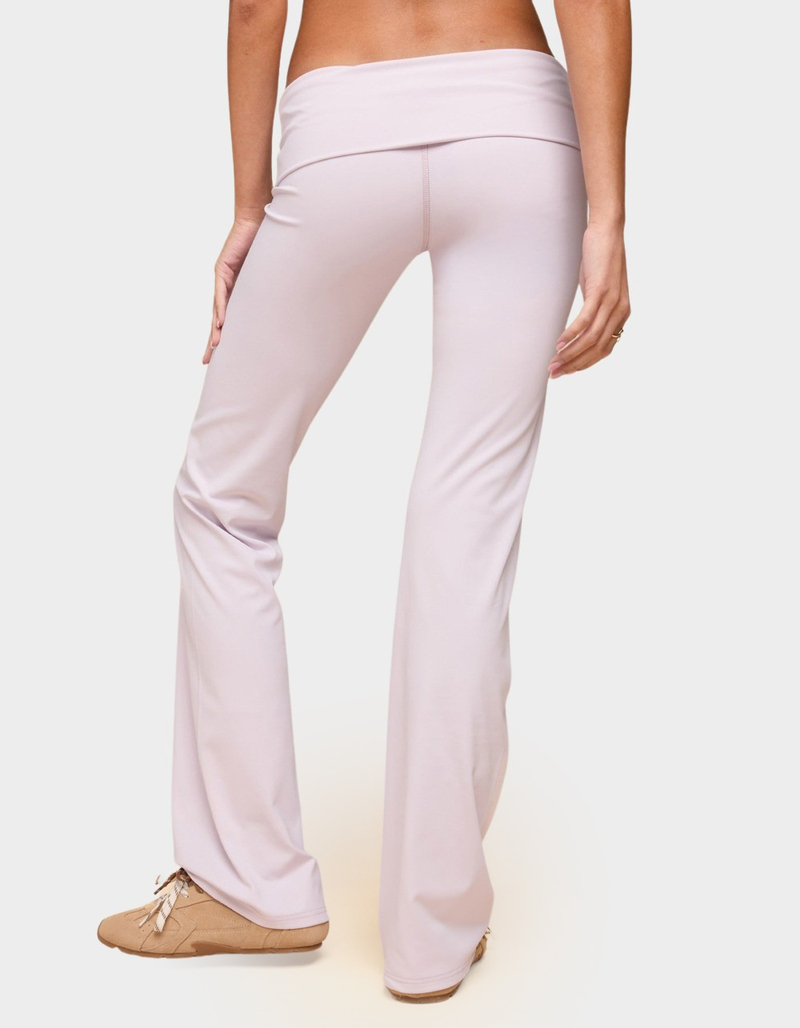 EDIKTED Oriane Foldover Flared Leggings image number 2