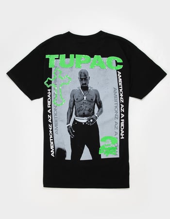 TUPAC Cross Mens Boxy Tee Primary Image