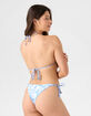 ROXY Golden Glow Reversible Tie Side Cheeky Bikini Bottoms image number 4