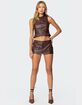 EDIKTED Frances Backless Faux Leather Top image number 4
