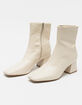 DELICIOUS Ankle Block Heel Womens Boots image number 1