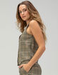 BRIXTON Menswear Plaid Womens Vest image number 3