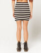 FULL TILT Stripe Bodycon Mini Skirt image number 4