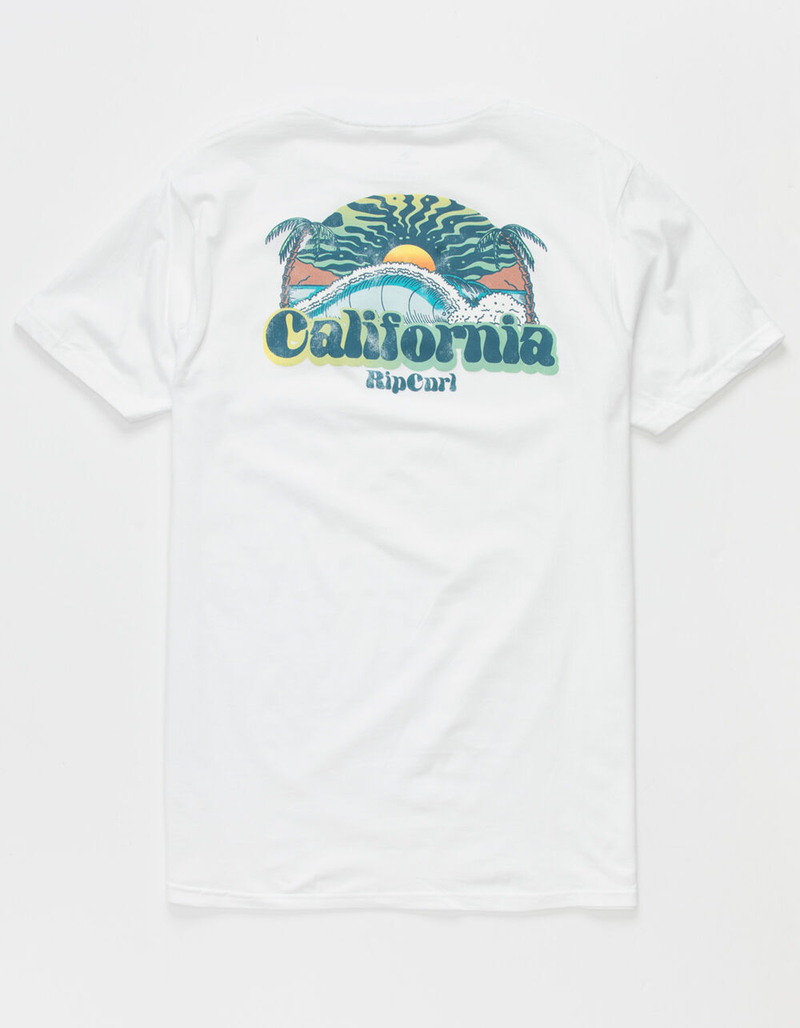 RIP CURL California Cosmic Barrel Mens T-Shirt image number 1