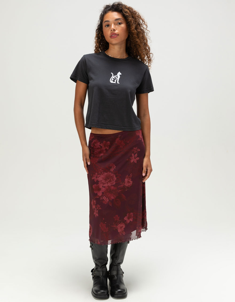 OBEY Cat Womens Baby Tee  image number 1