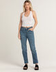 LEVI'S Wedgie Straight Womens Jeans - Summer Love In The Mist image number 1