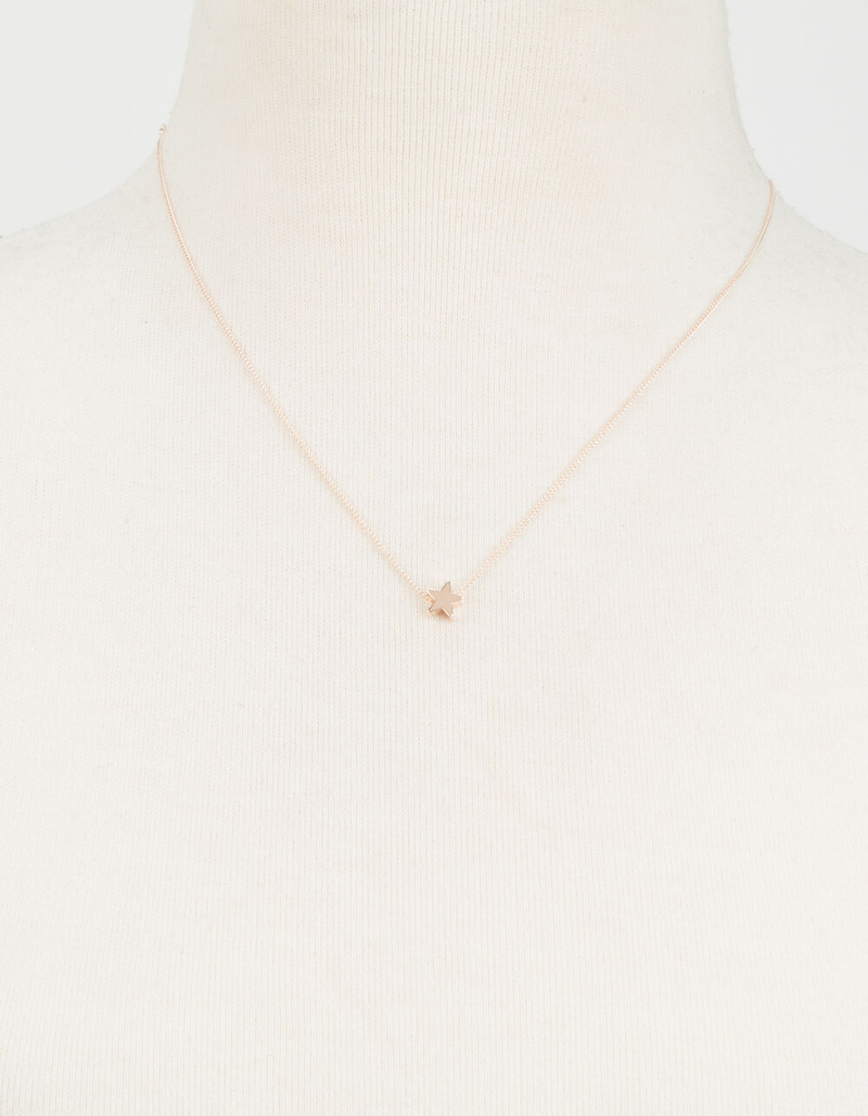 FULL TILT Star Rose Gold Dainty Necklace image number 1