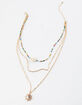 FULL TILT Layered Rainbow Beads & Puka Shell Necklace image number 1
