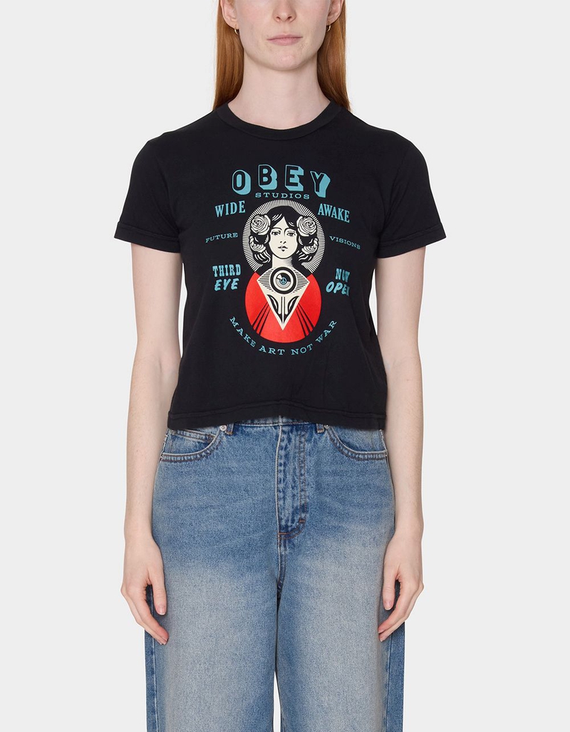 OBEY Make Art Third Eye Womens Tee image number 0