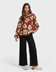 BILLABONG All The Time Womens Half-Zip Sherpa Sweatshirt image number 5