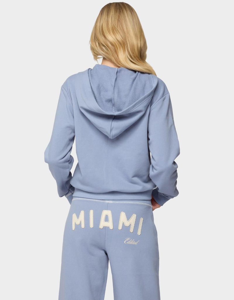 EDIKTED Miami Babe Zip Up Hoodie image number 2