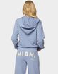 EDIKTED Miami Babe Zip Up Hoodie image number 3