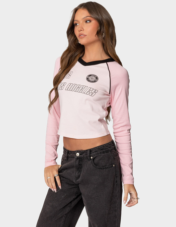 EDIKTED Game On Long Sleeve Tee Alternative Image